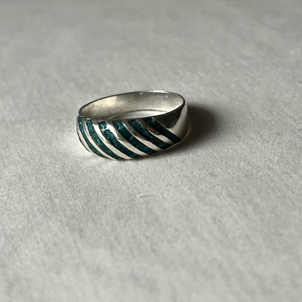 Vintage Mexican Malachite Ring